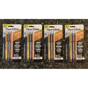 PaperMate Inkjoy Gel Pens .8mm Medium Metallic - 4 Packs of 3